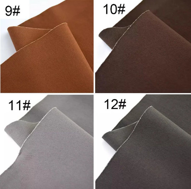 May include: Four fabric swatches, each with a different color and texture. The swatches are labeled 9#, 10#, 11#, and 12#.