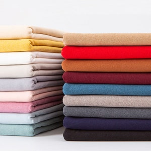 Knitted Ribbed Fabric, Brushed Stretch Fabric, Warm Clothing, Bottoming Shirt, Home Wear,   Self-Heating, Knitted Fabric, By The Half Yard
