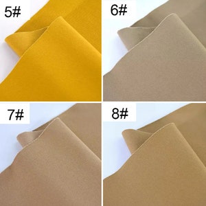 May include: Four fabric swatches, two in a light brown color and two in a mustard yellow color. The swatches are labeled with numbers 5, 6, 7, and 8.