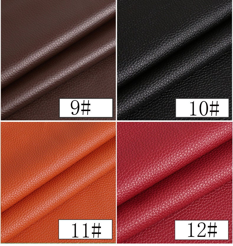 Large Litchi Pattern Leather Sofa Leather Fabric Upholstered Etsy