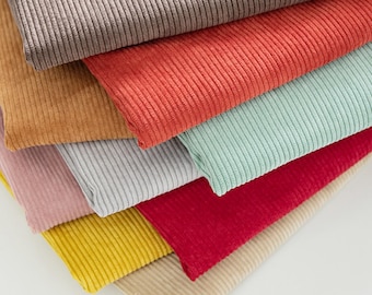Corduroy Fabric- 8 Wale Corduroy- Clothing Fabric- DIY Sewing Fabric- Home Decor Fabric- Upholstery Fabric- By The Half Yard