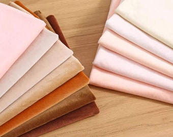 Doll Making Fabric, Doll Skin Fabric, Cotton Doll Skin Fabric, Quilting & Crafting Soft Fabric, 50cm x 50cm (19”x 19”)