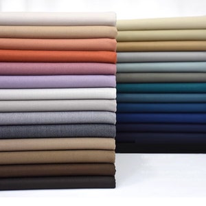 Heavyweight Suiting Fabric, Stretch Suiting, Twill Suit Fabric, Polyester Suiting Fabric, Autumn and Winter Apparel Fabric, By the Half Yard