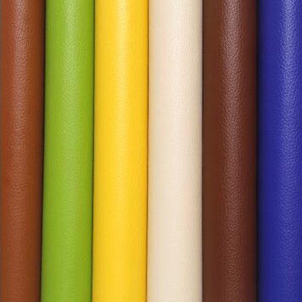 Self-Adhesive Leather Fabric, Upholstery leather, Seat Refurbished Decorative Leather,Band-aid Faux Leather Fabric, By the Half Yard