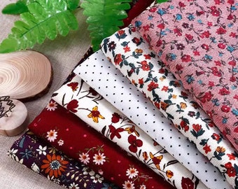 Floral Corduroy Fabric,100% Cotton Corduroy Fabric, Print Colorful Flowers 21 Wale Corduroy, Clothes Home Decoration Fabric,By The Half Yard