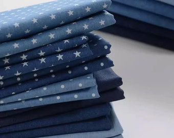 Printed Denim Fabric, Lightweight Denim Fabric, Washed Denim Fabric, Soft Denim, Cotton Denim, Jean Fabric, By The Half Yard