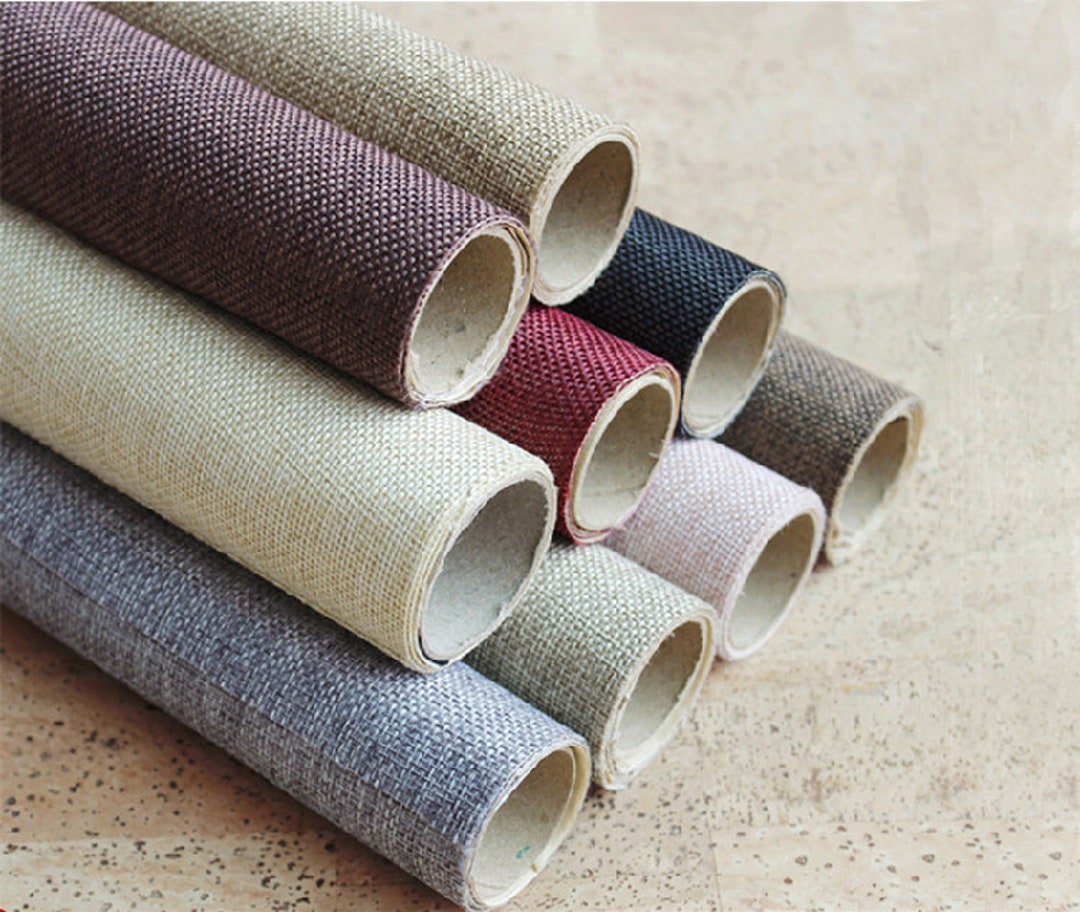 Self-adhesive Linen Fabric, Decorative Fabric, Handmade Fabric 