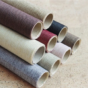 Self-Adhesive Linen Fabric, Decorative Fabric for Books, Magazines, Albums, Gift Boxes