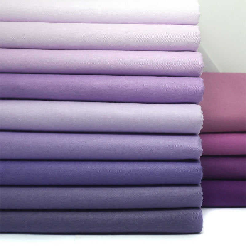 Purple Twill Fabric Cotton Shirt Fabric19.662 Inch By The Etsy