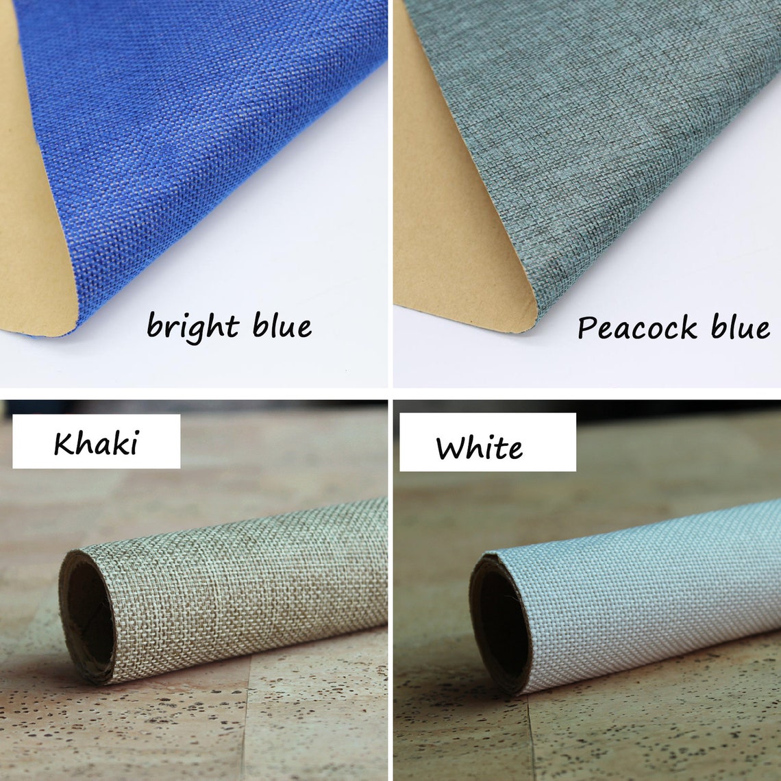 Selfadhesive Linen Fabric Decorative Fabric for Books Etsy