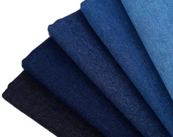Tela de mezclilla azul pesado, tela de mezclilla lavada, tela de mezclilla de algodón tela de ropa tela de costura de mezclilla pesada, por el medio patio