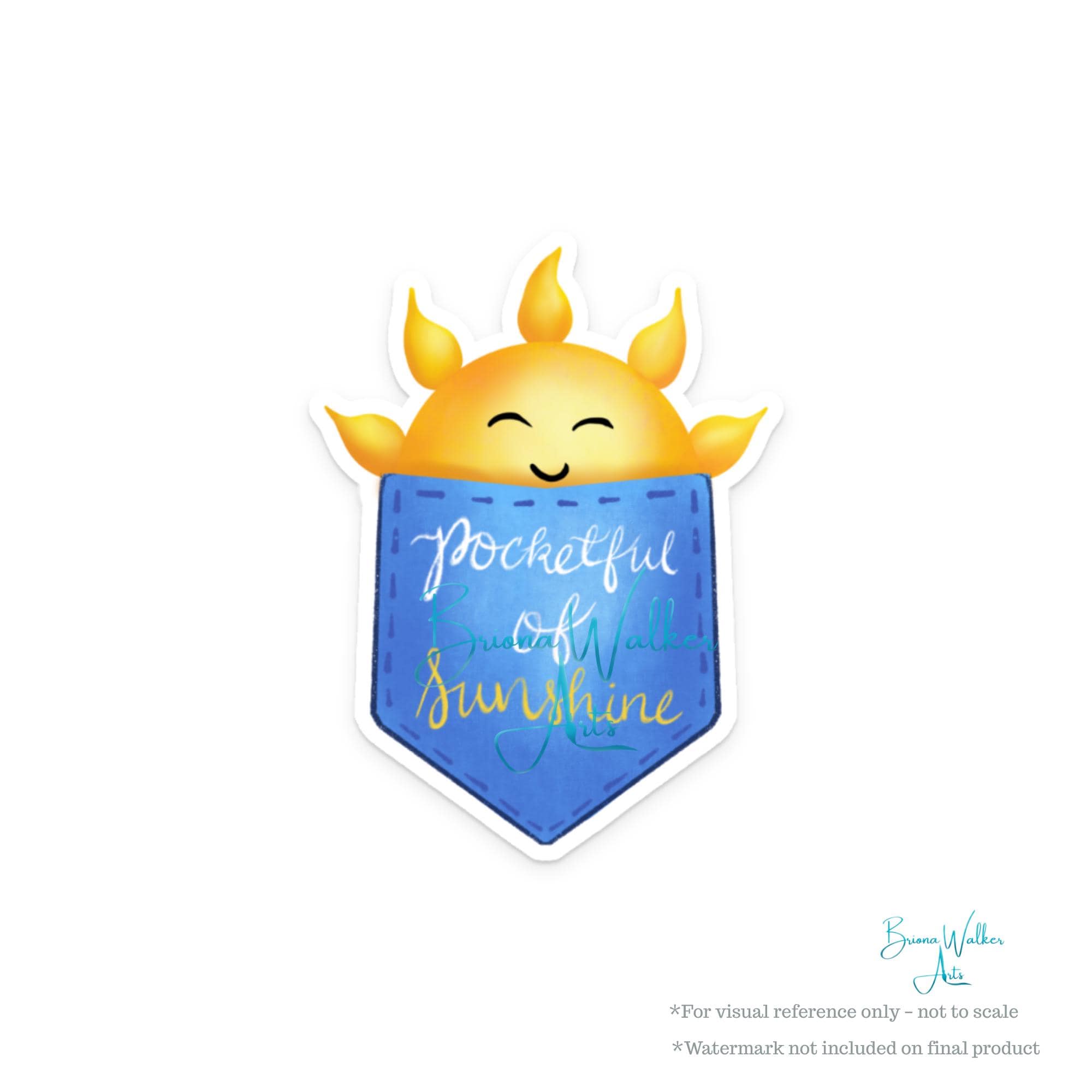 Pocketful of Sunshine Sticker – Positive Vinyl Decal for Laptops