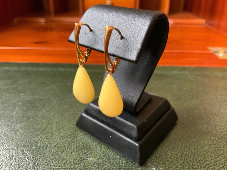 11.9*40 mm amber gold earrings milky butterscotch white amber gold plated sterling silver 925 dangle earrings big gem stone amber earrings