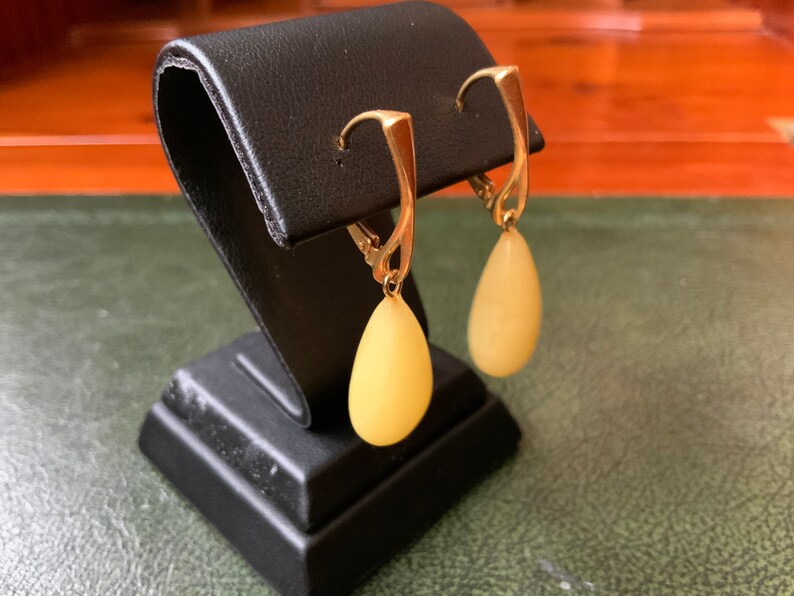11.9*40 mm amber gold earrings milky butterscotch white amber gold plated sterling silver 925 dangle earrings big gem stone amber earrings