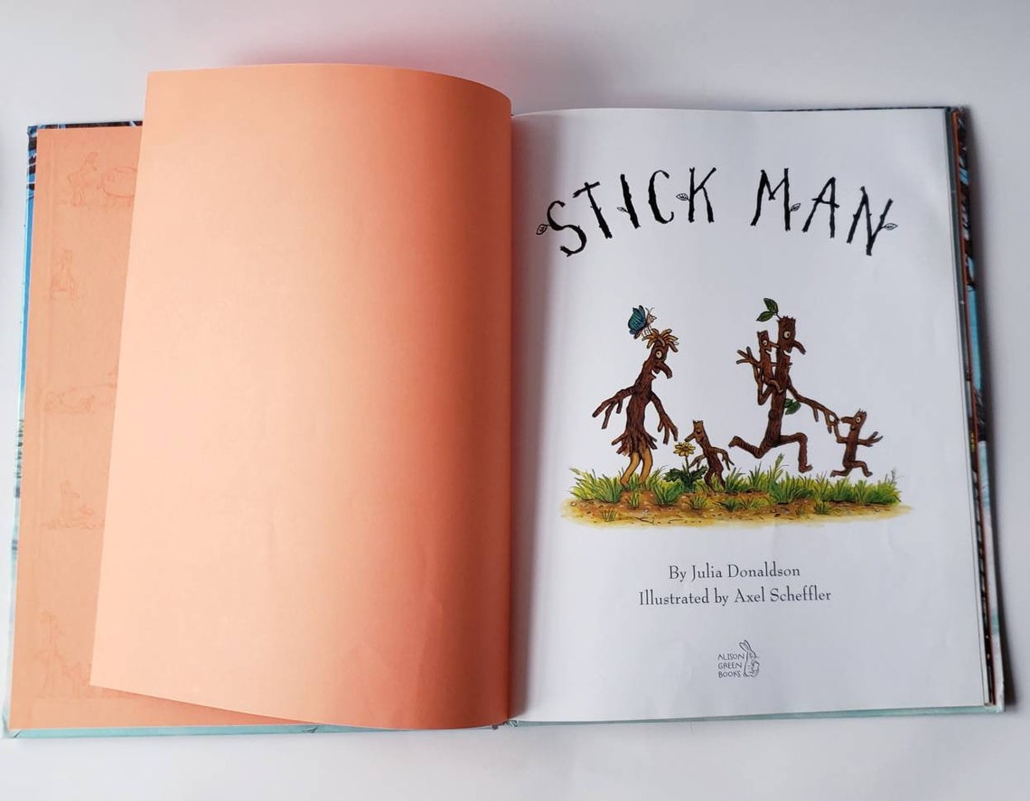 Stick Man Book Hardcover Book Original Book Kids' Books Etsy