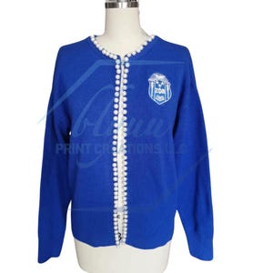 Pearl Embellished Zeta Phi Beta Cardigan