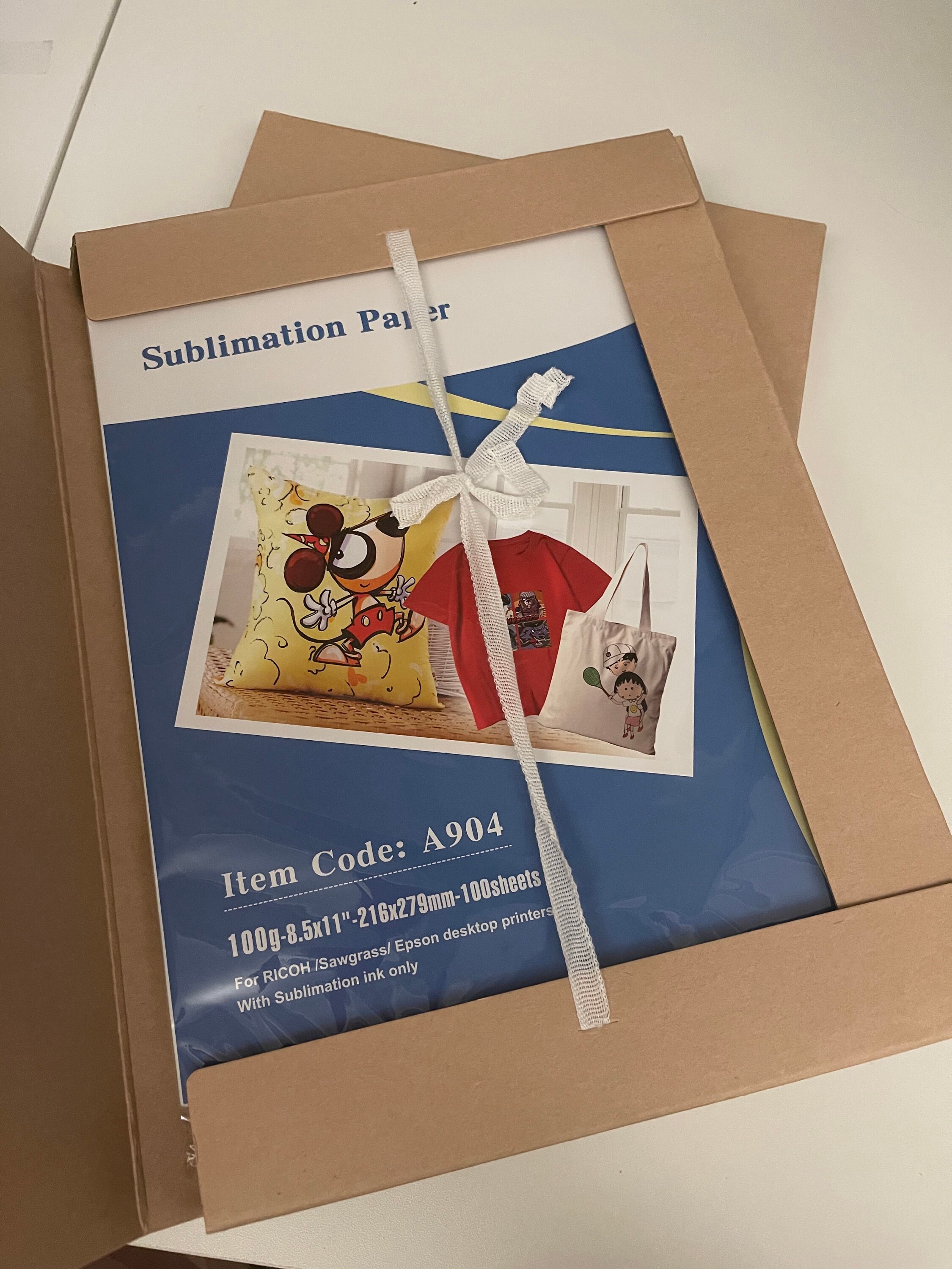 Sublimation Paper for Any Inkjet Printer With Sublimation Ink 8.5x11 Inches 100sheets per Pack