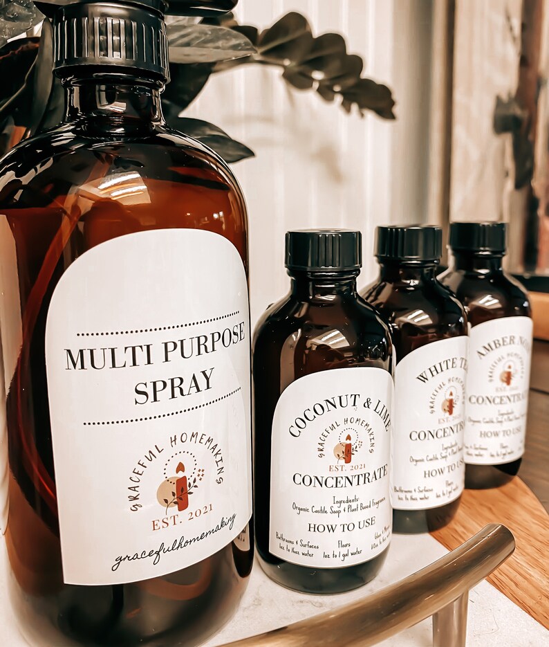 Complete Cleaning Kit Natural Cleaning Concentrates Castile Soap