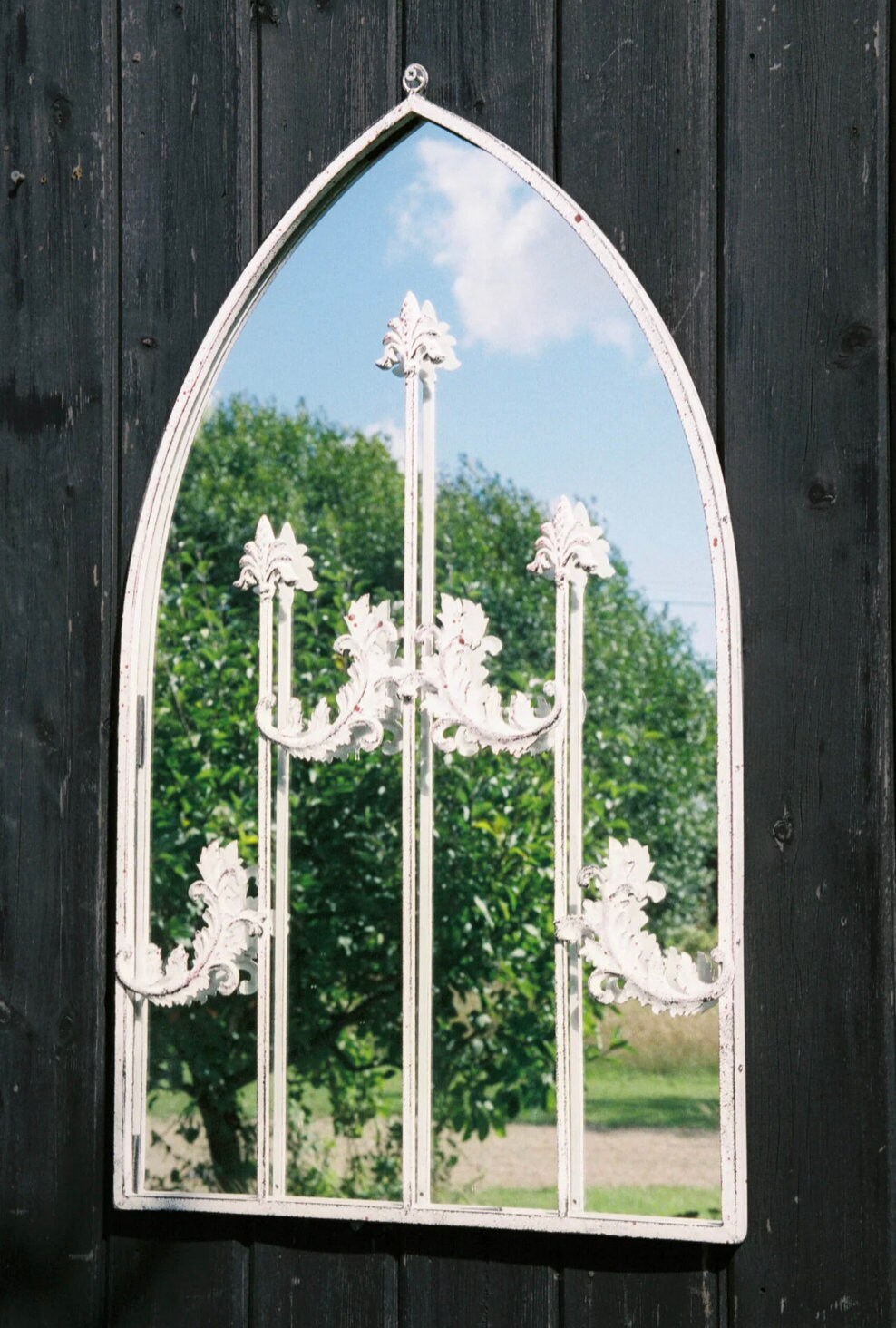 Large Fleur Garden Mirror Garden Wall Art | Etsy