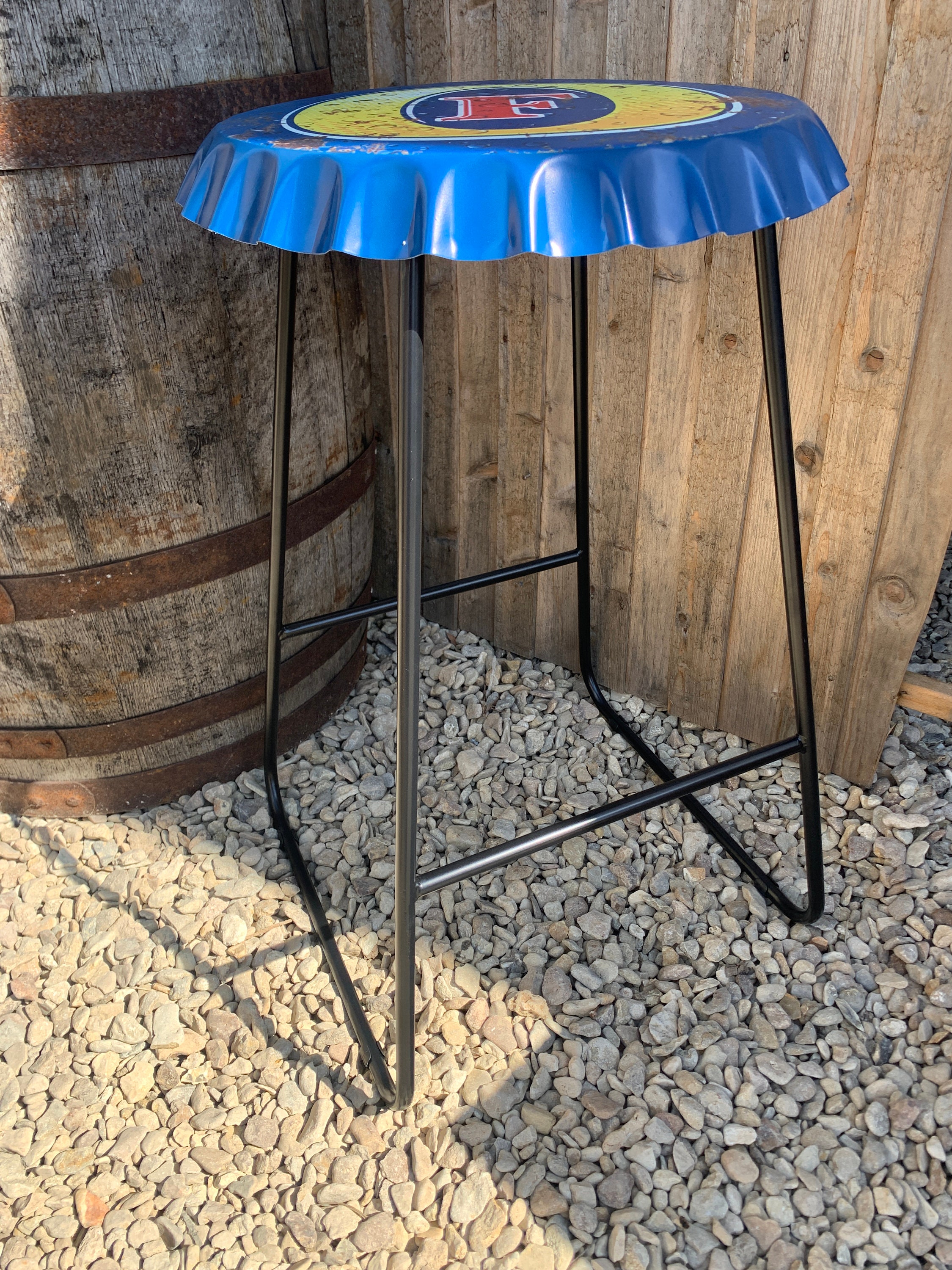 Fosters Lager Bottle Top Bar Stool Etsy