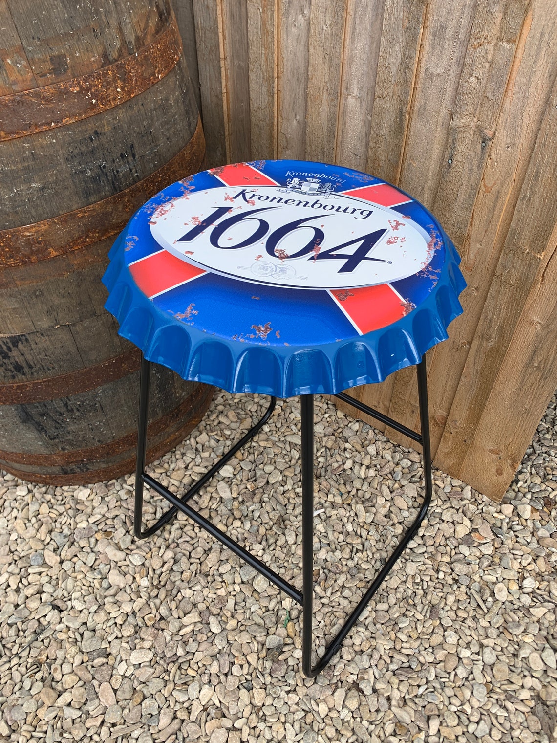 Kronenbourg Bottle Top Bar Stool Etsy