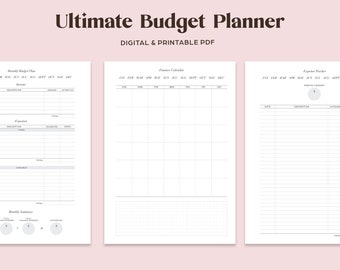 Budget Planner Bundle | Saving Tracker | Debt Tracker