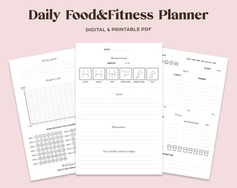 Weight Loss Planner | Daily Food & Fitness Journal