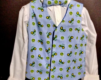 Handmade kids vest and bow tie for boys and girls for any occasion