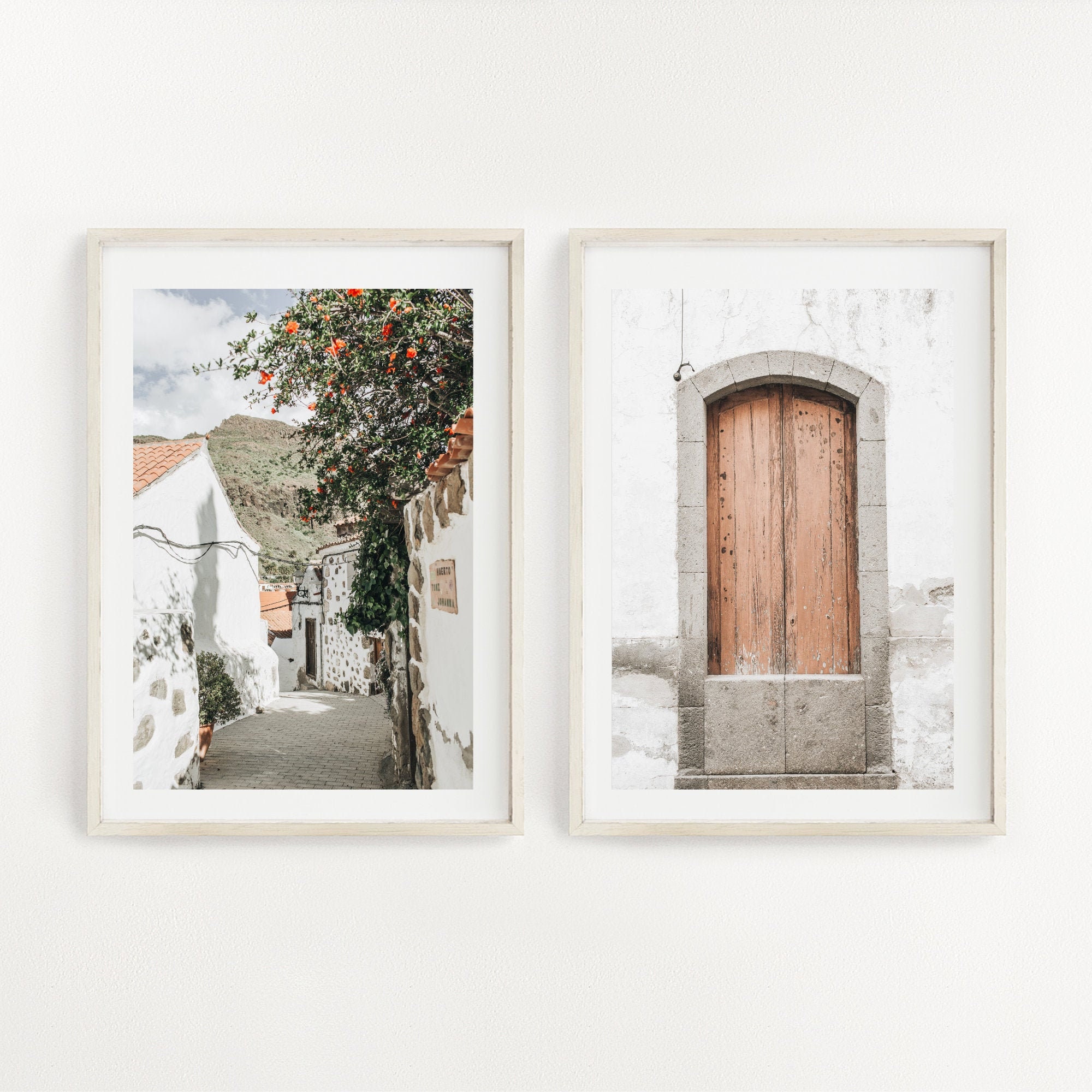 Orange and Green Wall Art Set of 2 Photography Art Set of 2 Etsy