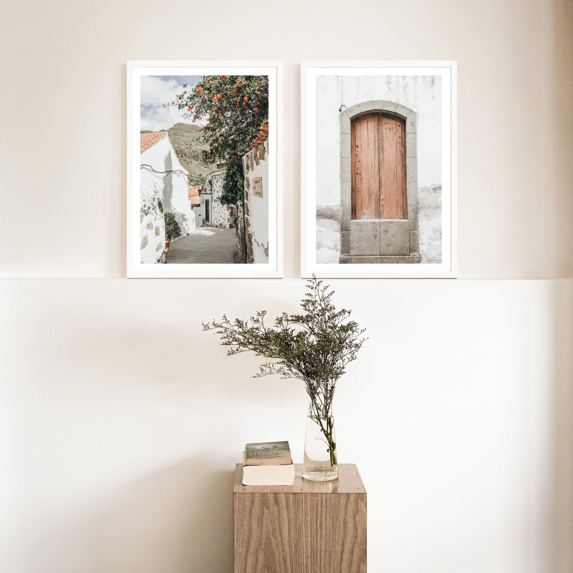 Orange and Green Wall Art Set of 2 Photography Art Set of 2 Etsy