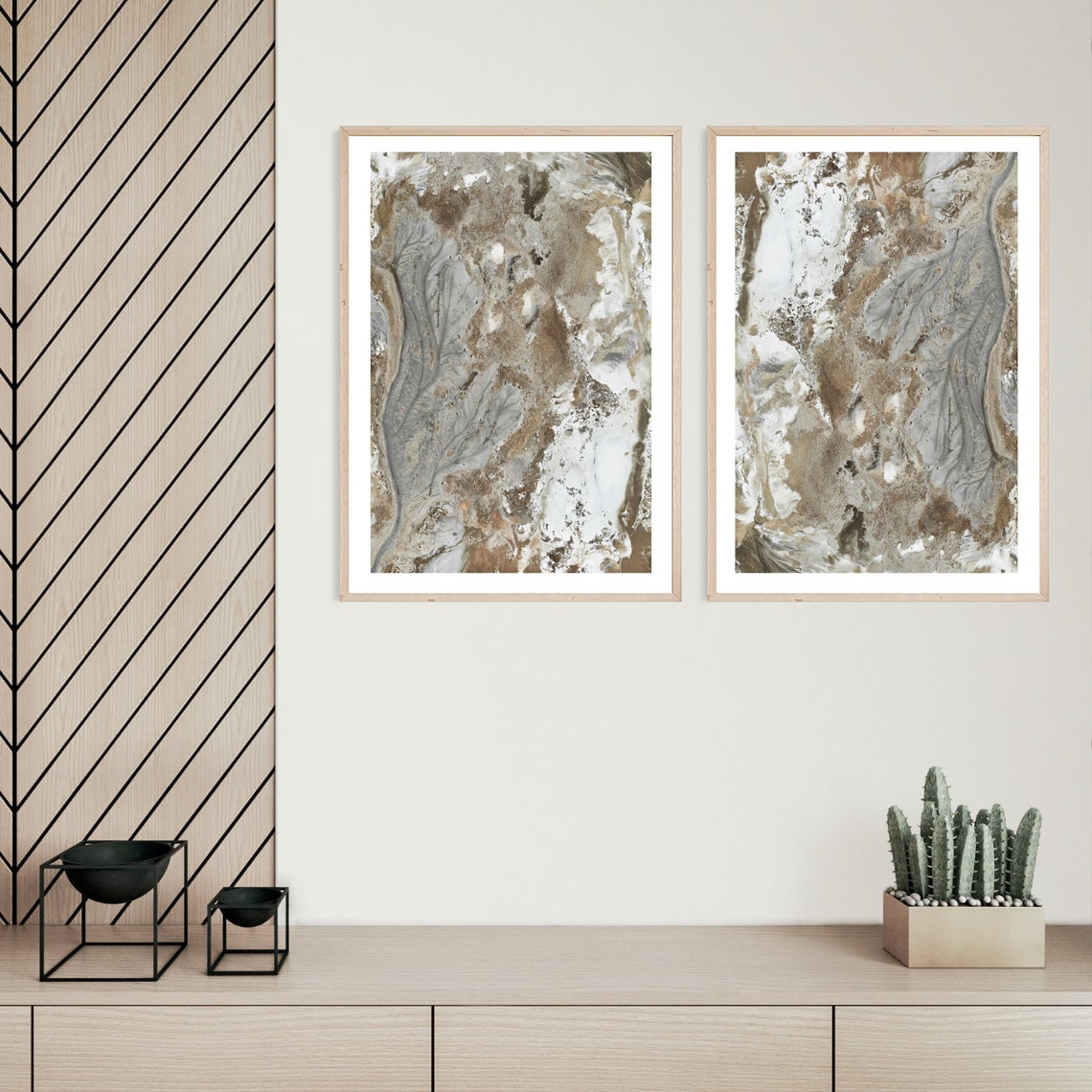 Neutral Wall Art Abstract Printable Beige Gray Wall Art - Etsy