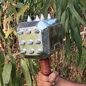 Thor Hammer Metal, Upgraded Version Thor Mjolnir, Thor Cosplay 1/1 Scale Movie Prop Replica, Thors Mjolnir, Thors Hammer, Thor&#39;s Hammer Gift