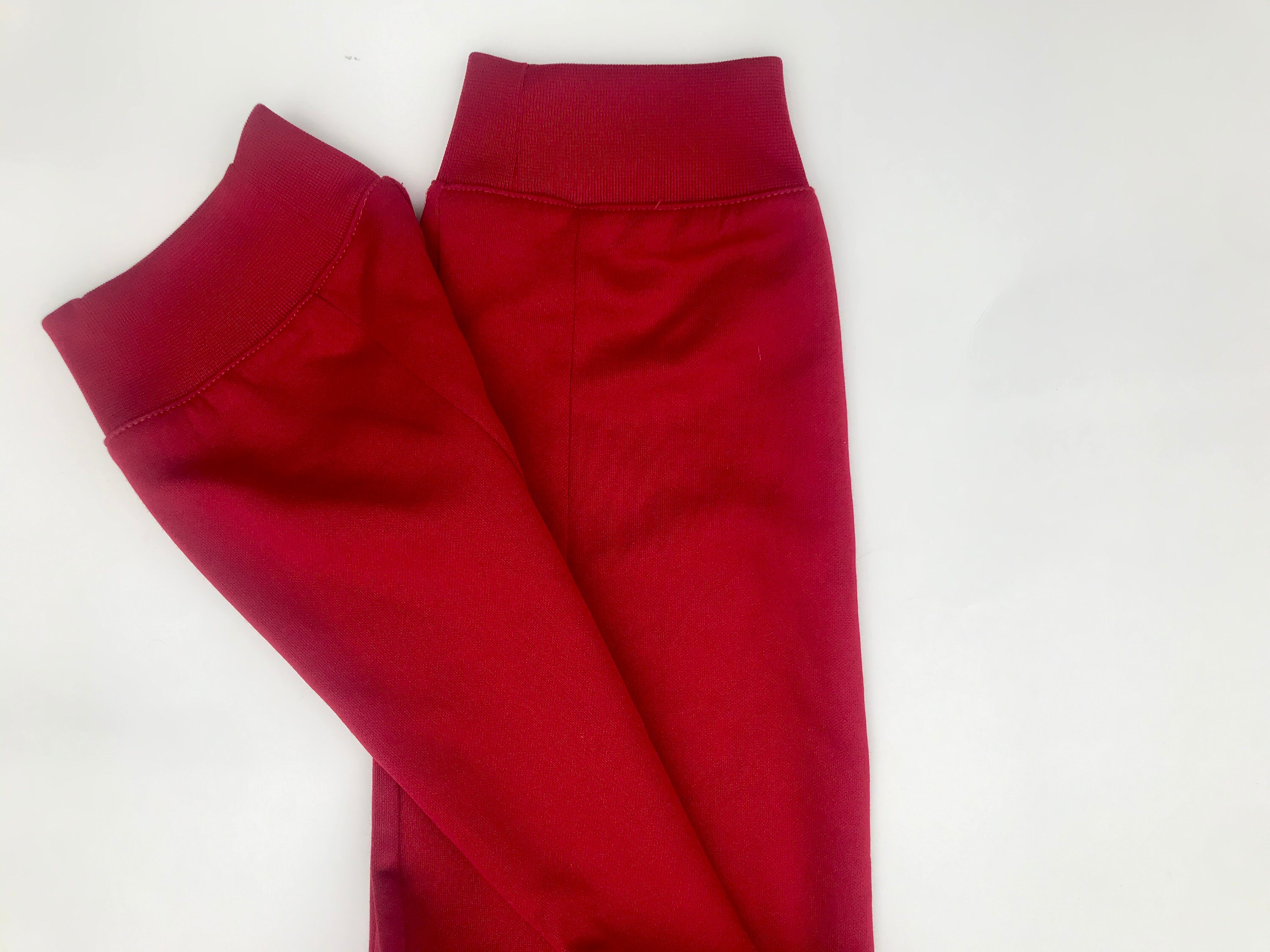 kids red joggers