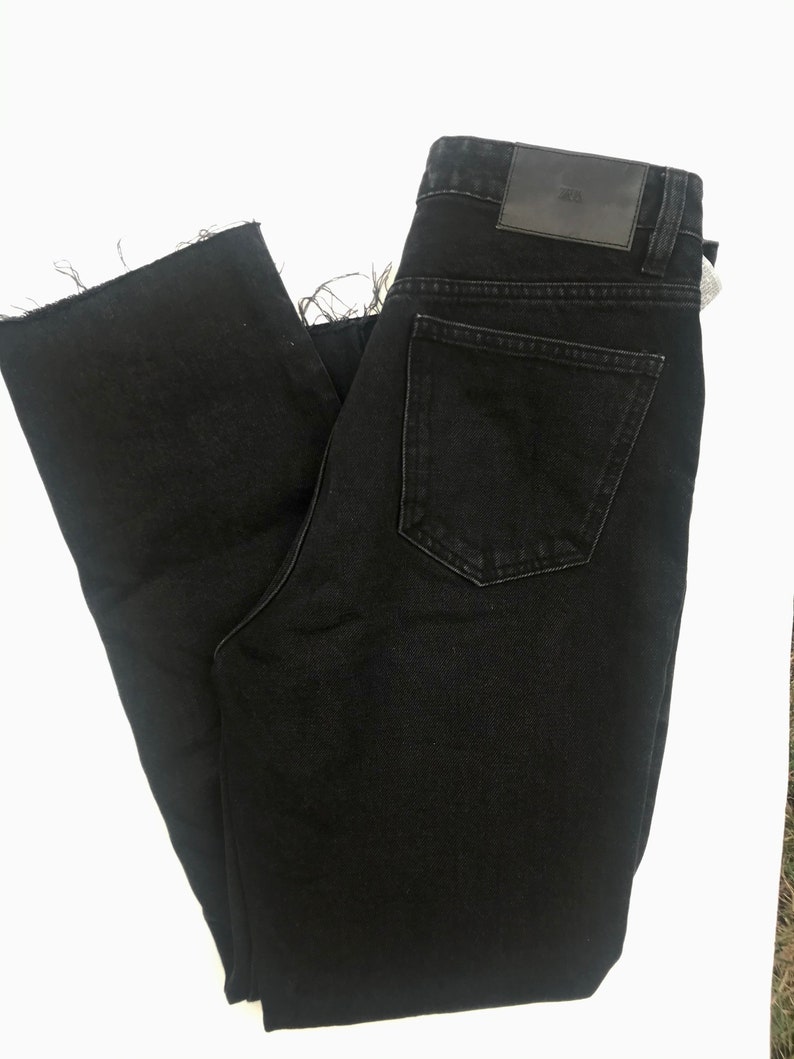 ZARA Hi-Rise straight leg jeans
