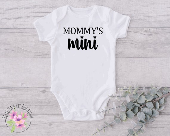 Mommys Mini Onesie Baby Girls Bodysuit Toddler Shirt Mommy s Girl Mama s Mini Personalized Onesie Mommy and Me Etsy