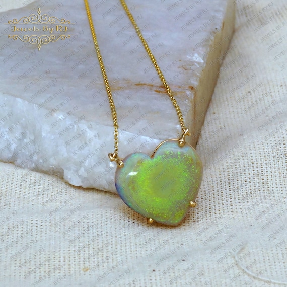 ■Hei■ yellow opal necklace HE24FANFW571XXFR Yellow opal necklace