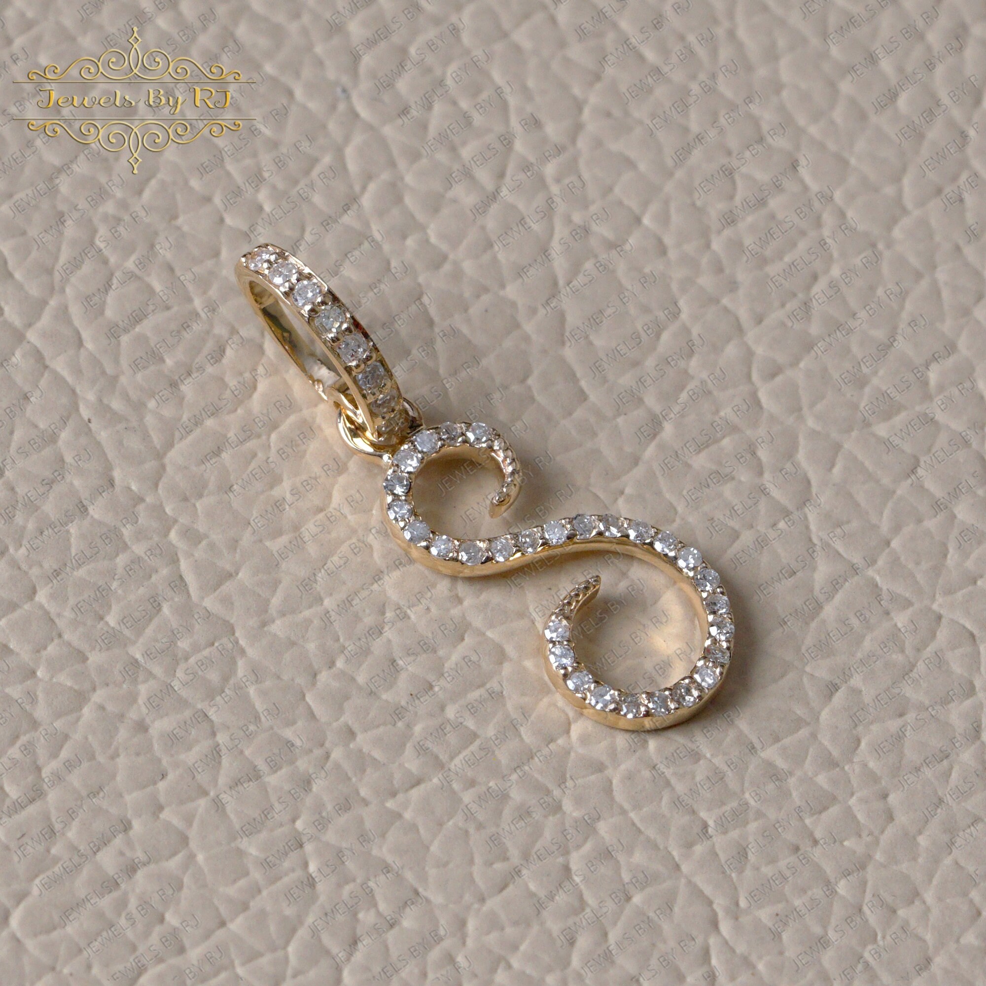 NB Handmade Sterling Silver Alphabet Initial Pave Diamond Charms Pendant  Jewelry, Pave Diamond Monogram Charm Pendant Jewelry – Thesellerworld