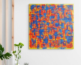 Original abstract painting on canvas. Large wall art, modern home decor, huge wall art, contemporary, living room, hallway