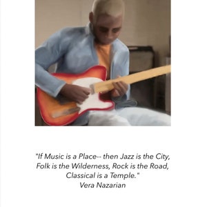 Tarjeta de felicitación- Guitarrista