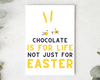 Funny Easter Card for Easter Funny Card Easter Egg Card Easter Bunny Card Easter Pun Joke Card Chocolate Easter Egg Hunt Funny Easter Gift