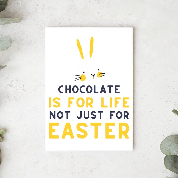 Funny Easter Card for Easter Funny Card Easter Egg Card Easter Bunny Card Easter Pun Joke Card Chocolate Easter Egg Hunt Funny Easter Gift