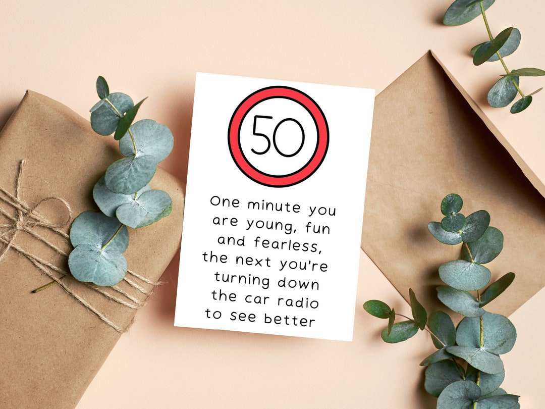 Dad 50th Birthday Card Funny Card for Dad