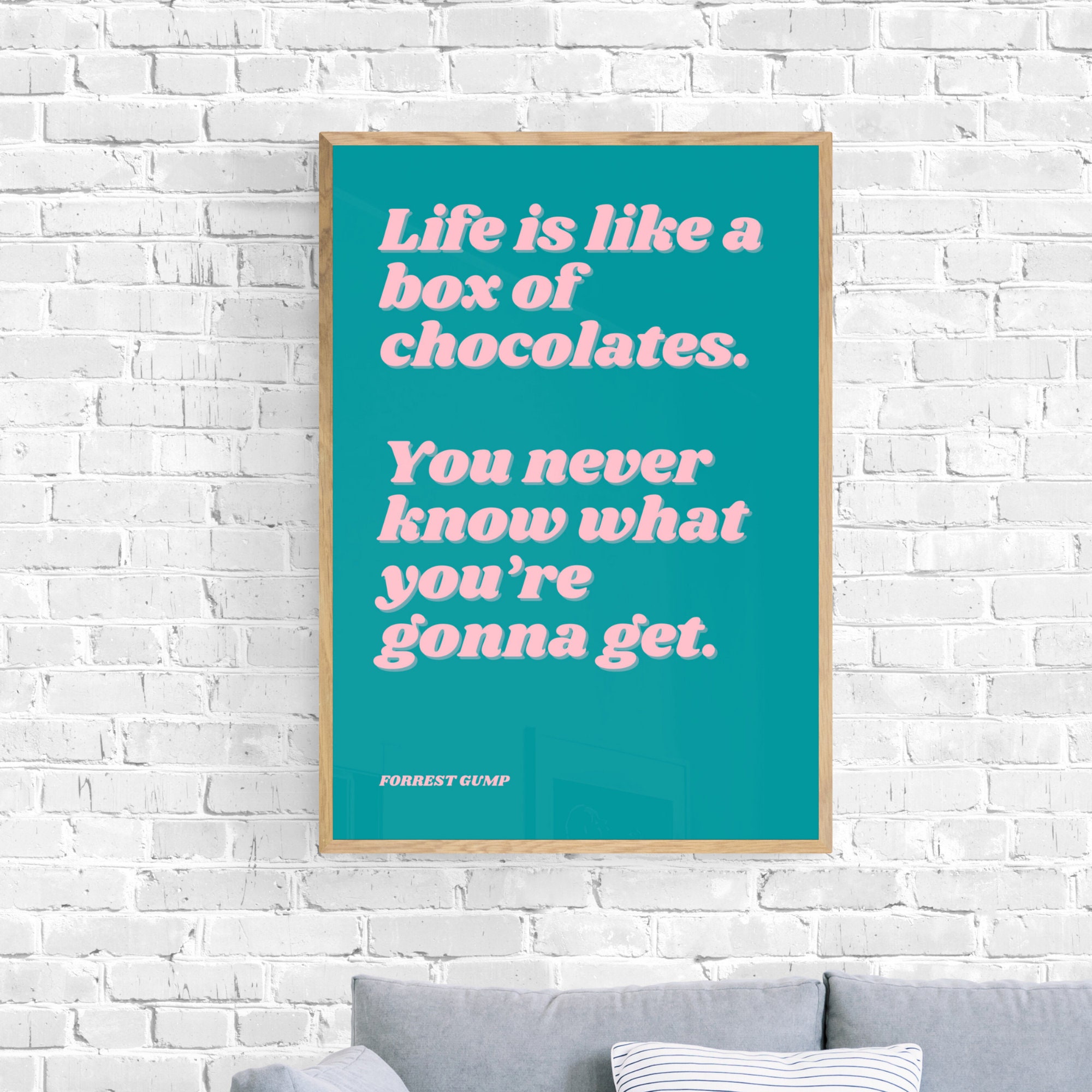 Forrest Gump Leben ist wie eine Schachtel Pralinen Etsy