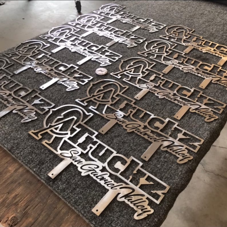 Custom Car Club & Lowrider Plaque CNC Cutting Powder Etsy