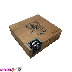 Warped Cigars Sarto Toro Empty Wooden Cigar Box 7.5x7x2.5