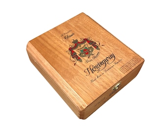 Arturo Fuente Hemingway Classic Empty Wooden Cigar Box 7.25x7.75x2.75
