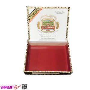 Caja de puros vacía Arturo Fuente Double Chateau Natural 9,5 x 7,5 x 2 imagen 6
