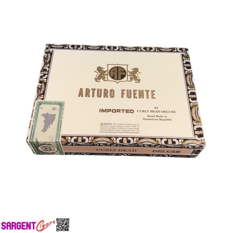 Arturo Fuente Curly Head Empty Cigar Box 9.25x7x2 image 2