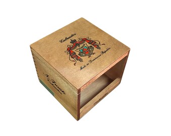 Caja de puros vacía de madera Arturo Fuente Cube 5,75 x 5,75 x 4,75