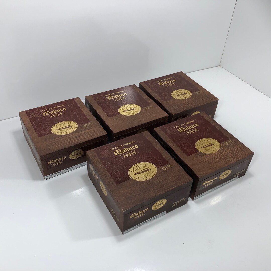 Lot of 5 Punch Toro Empty Wooden Cigar Boxes 6.25x6.75x3 45 Etsy